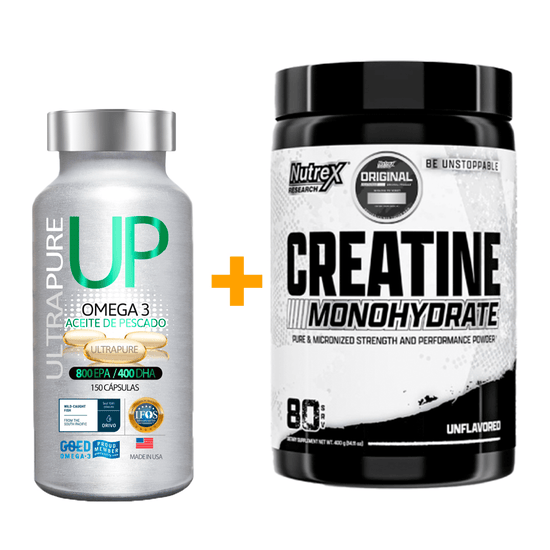 Pack Creatina Nutrex + Omega 3 UP