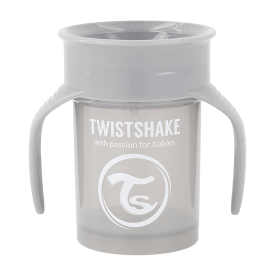 Vaso 360 Twistshake Gris Pastel