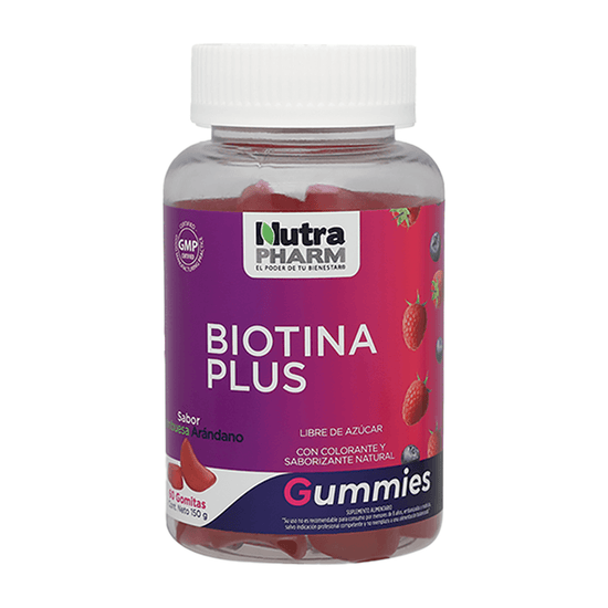 BIOTINA PLUS 60 GOMITAS NUTRAPHARM