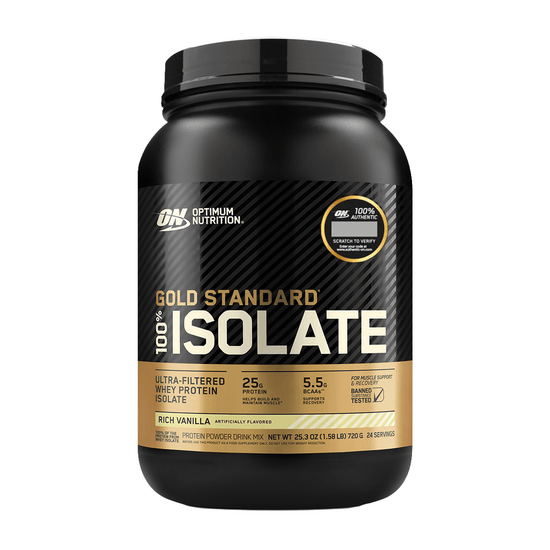 GOLD STANDARD 100% ISOLATE VAINILLA GF - 1.58 LB, ON