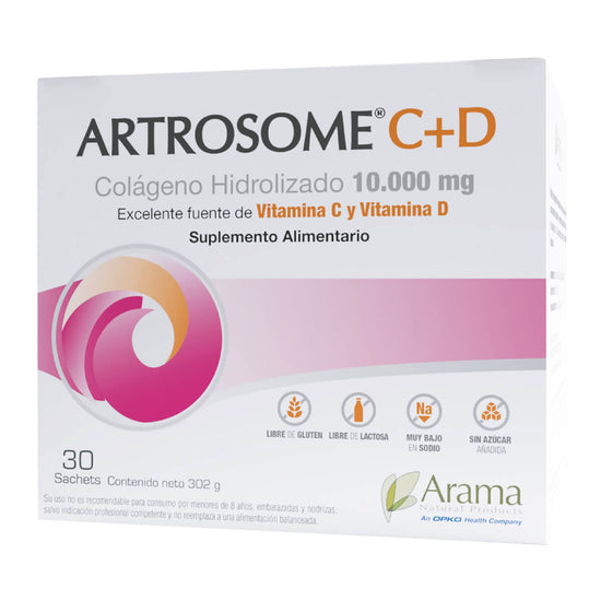 Artrosome C + D, Colágeno (30 sachets 10 gr) - Colageno hidrolizado