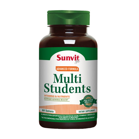 Multi Students, Multivitamínico (60 tabs) - Multivitamínicos