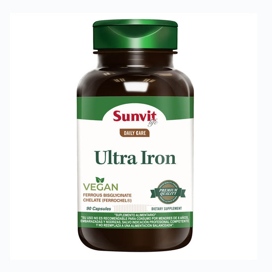 Ultra Iron (90 caps) - 25 mg de hierro