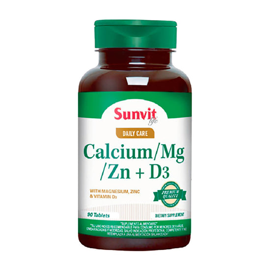 Calcio Magnesio Zinc + Vitamina D3 (90 tabs)
