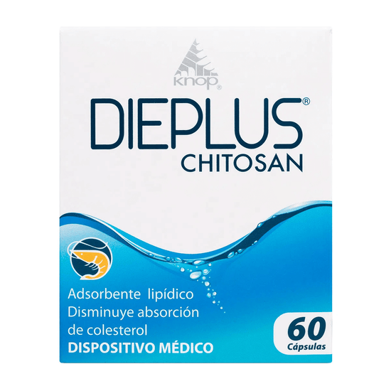 DIEPLUS CHITOSAN 60 CÁPSULAS 375 MG, KNOP